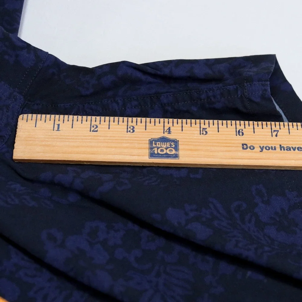 J.Crew Stretch Breaker Board‎ Shorts Mens 33 Navy Floral Print Swim Trunks 6.5